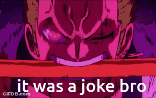 It Was A Joke Bro Is Written On A Purple Background GIF