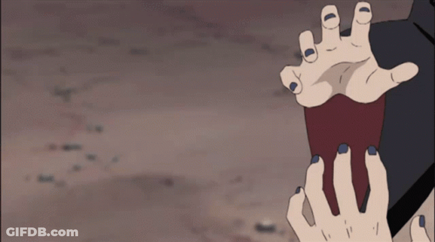 Itachi Naruto Anime Hand Signs GIF