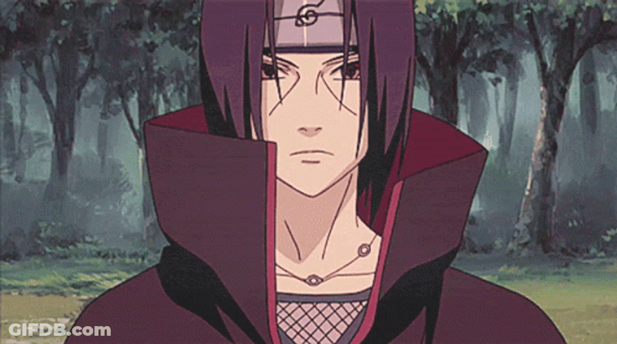 Itachi Sharingan Akatsuki A Little Shocked GIF