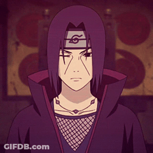 Itachi Sharingan Clap To Jutsu GIF