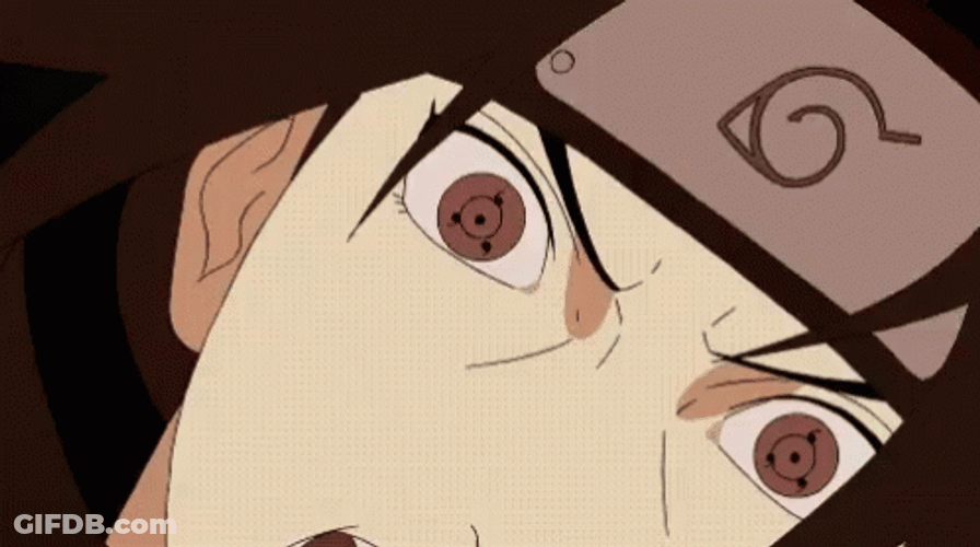Itachi Sharingan Falling Awaken Obito GIF