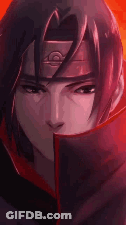 Itachi Sharingan Fan Art Red Eyes Zone GIF