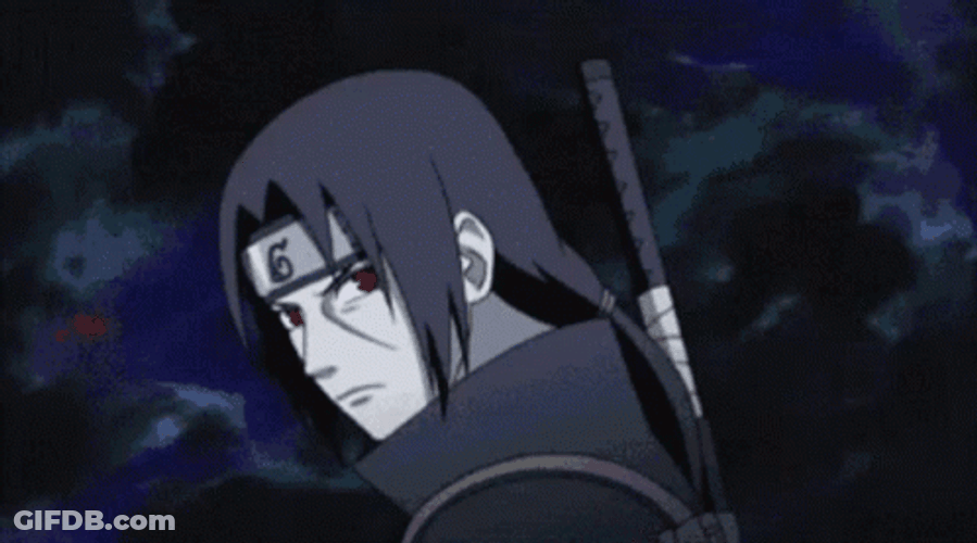 Itachi Sharingan Mangekyo Spinning Furious Mission GIF