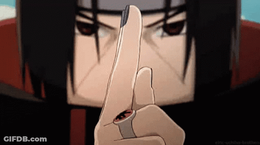 Itachi Sharingan Serious About To Fight Jutsu GIF