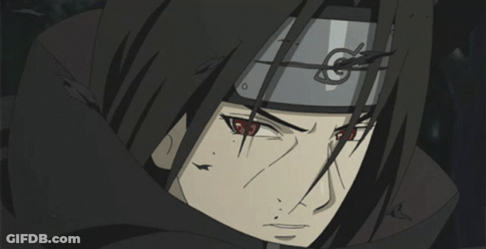 Itachi Sharingan Slow Motion Fight GIF