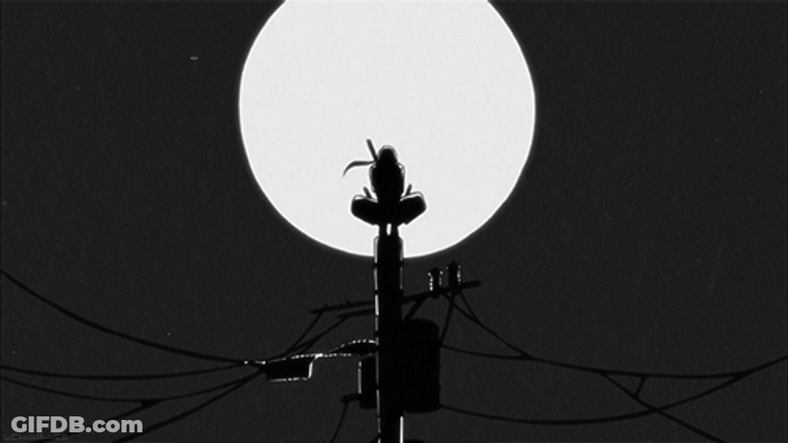 Itachi Uchiha Aesthetic Moon GIF