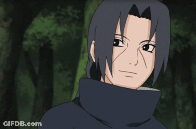 Itachi Uchiha Calling Sasuke GIF