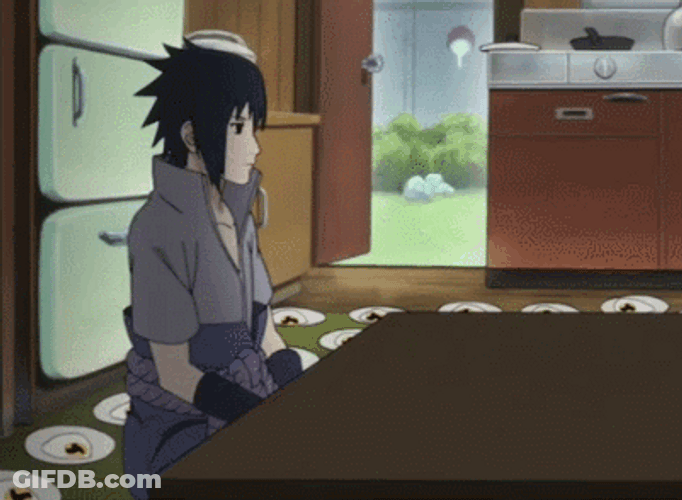 Itachi Uchiha Chasing Chicken GIF