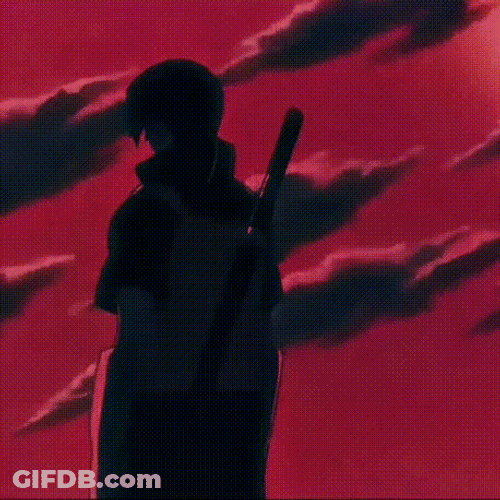 Itachi Uchiha Cinematic Shot GIF