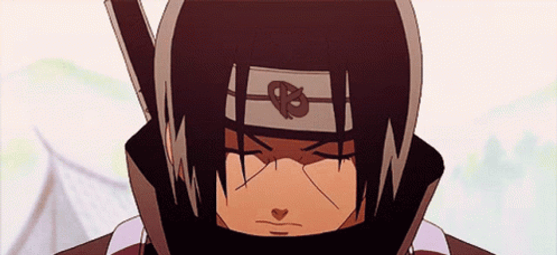 Itachi Uchiha Color-Changing Eyes GIF