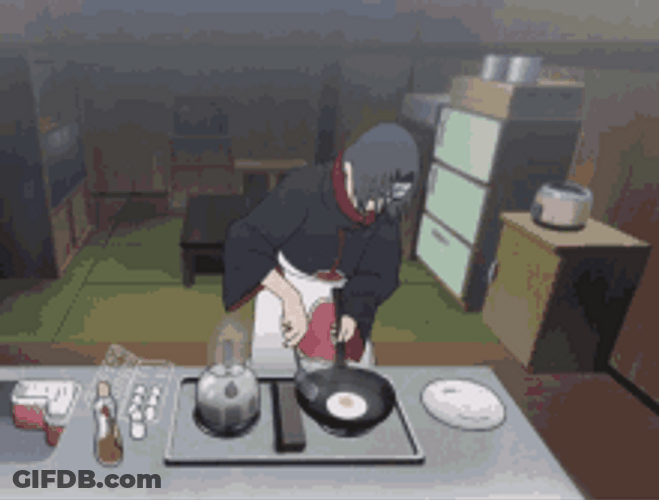Itachi Uchiha Cooking GIF