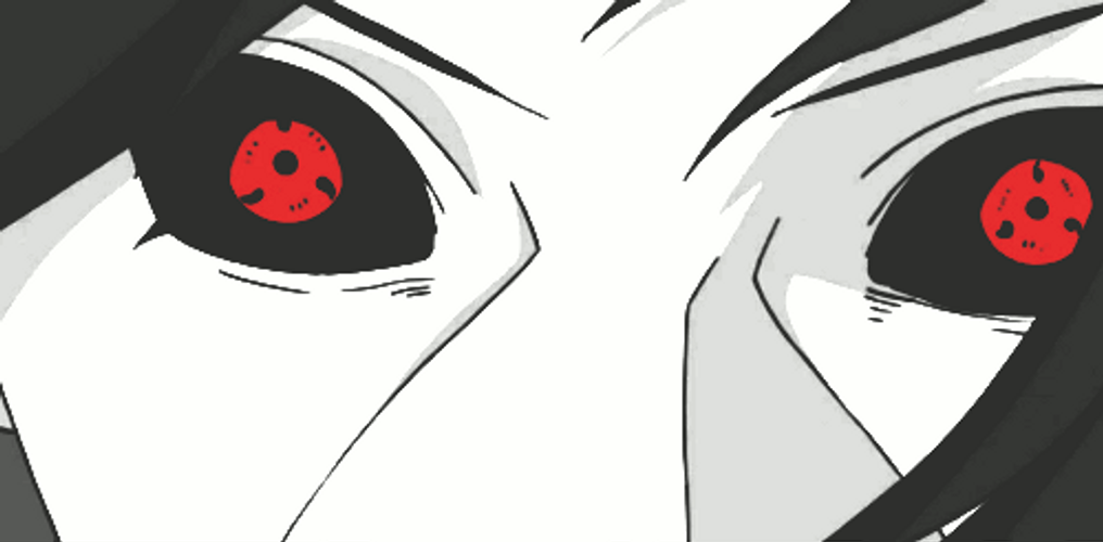 Itachi Uchiha Dark Sharingan GIF
