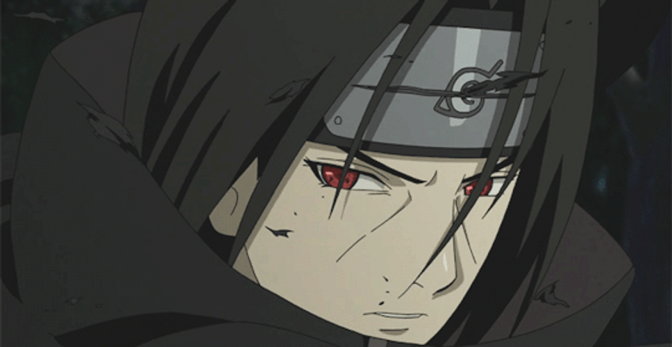 Itachi Uchiha Getting Serious GIF