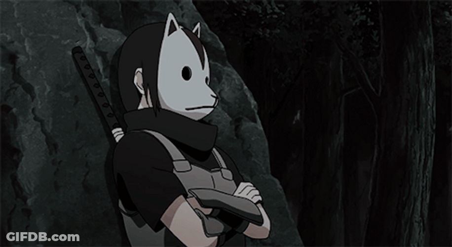 Itachi Uchiha In Anbu Mask GIF