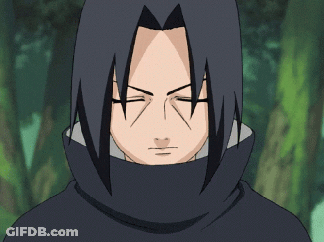 Itachi Uchiha Kunai Practice GIF
