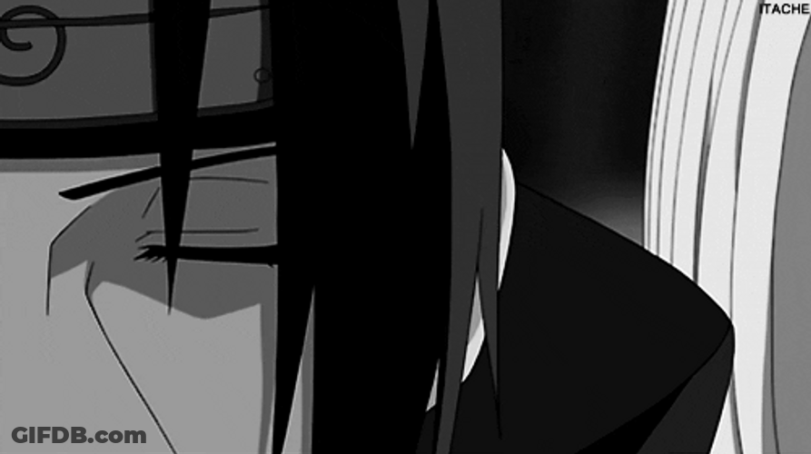 Itachi Uchiha Transforming Eyes GIF