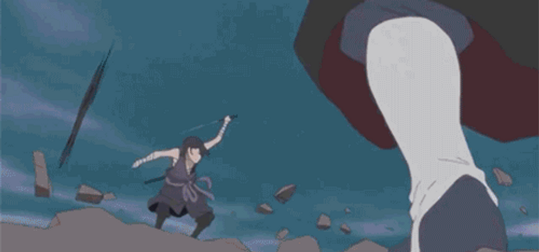 Itachi Uchiha VS Sasuke Uchiha GIF