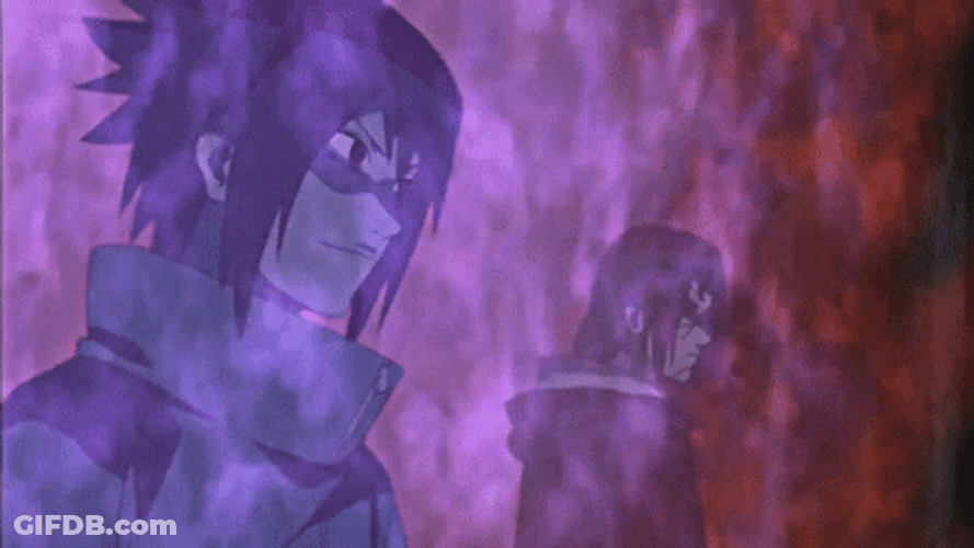 Itachi Vs Sasuke Flames Fire GIF