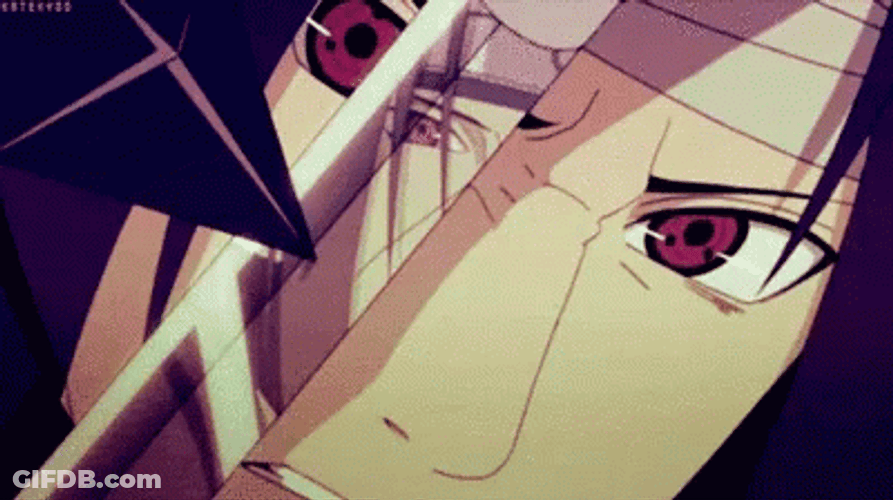 Itachi Vs Sasuke Kunai Sword Lock GIF