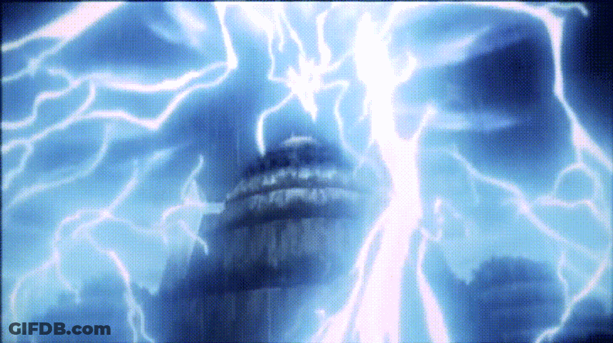 Itachi Vs Sasuke Rain Thunder GIF