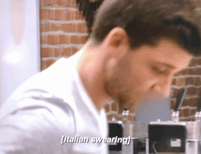 Italian Baker Swearing GIF