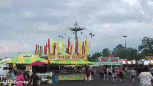 Italian Sausage Stand At Carnival GIF