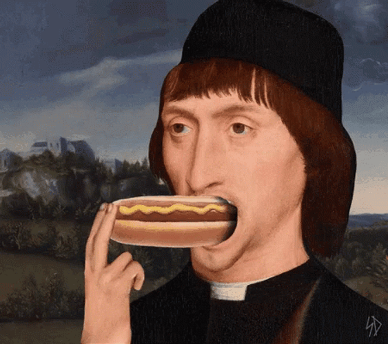 Italian Swallowing Glizzy GIF