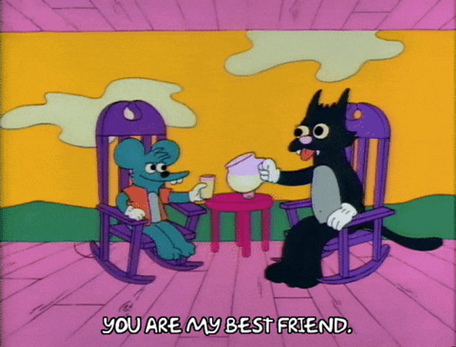 Itch And Scratchy Friendship Day GIF