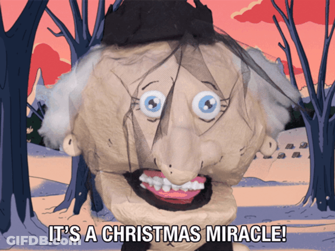 Its A Christmas Miracle Mr Boss Puppet GIF
