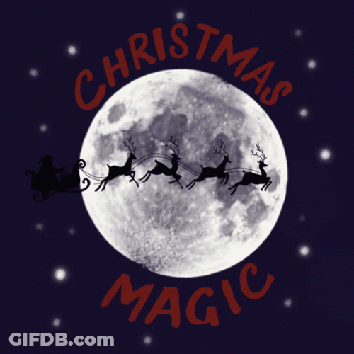Its A Christmas Miracle Santa Claus On Sleigh GIF