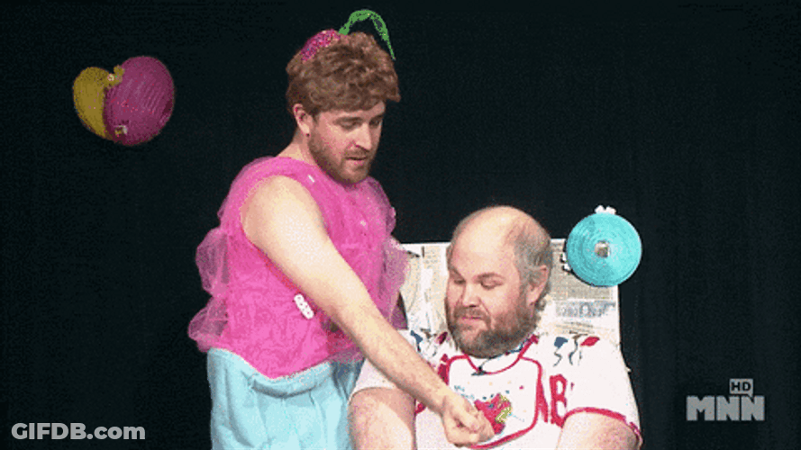 Its A Man Baby Acting Weird GIF