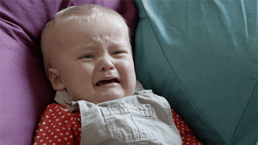 Its A Man Baby Alone On The Couch GIF