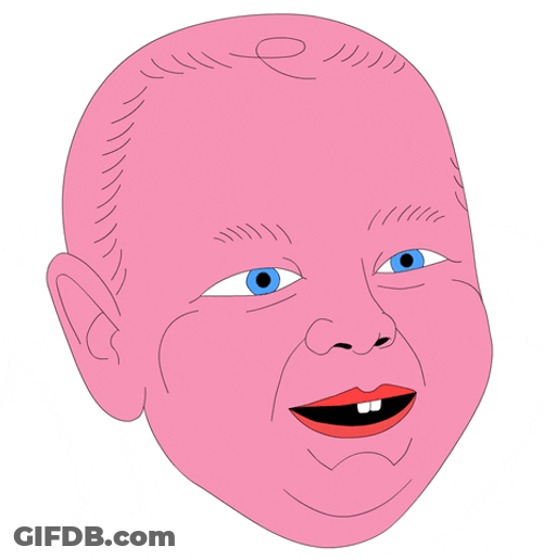Its A Man Baby Crying Pink Face GIF