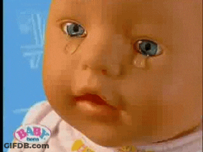 Its A Man Baby Shedding Tears GIF