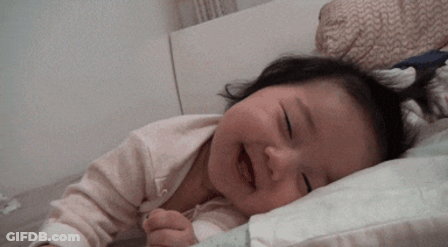 Its A Man Baby Smiling On Sleep GIF