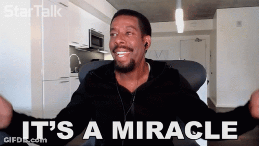Its A Miracle Chuck Nice GIF
