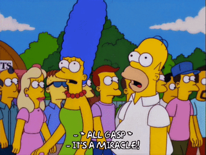 Its A Miracle Marge And Homer Simpsons GIF
