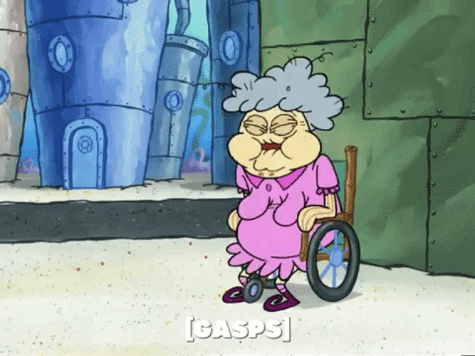 Its A Miracle SpongeBob Mary Old Lady GIF