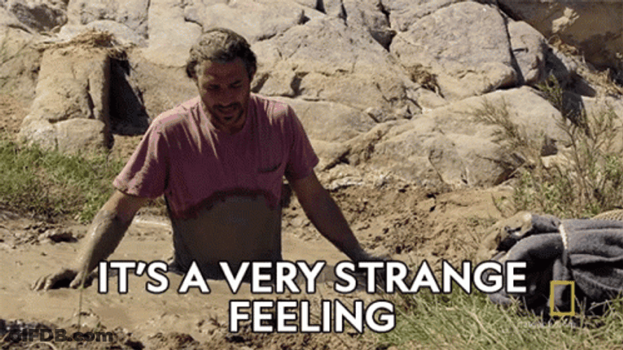 Its A Very Strange Feeling Sinking On Quicksand GIF