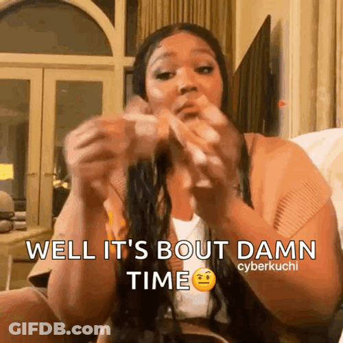 Its About Damn Time Lizzo GIF