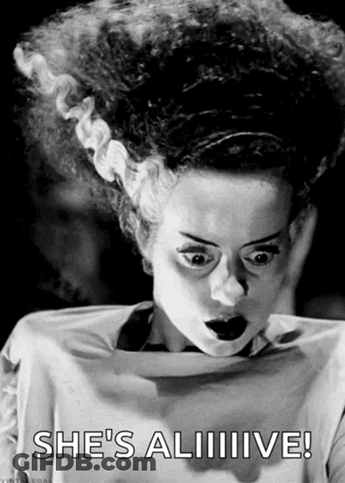 Its Alive Elsa Lanchester Vintage Movie GIF