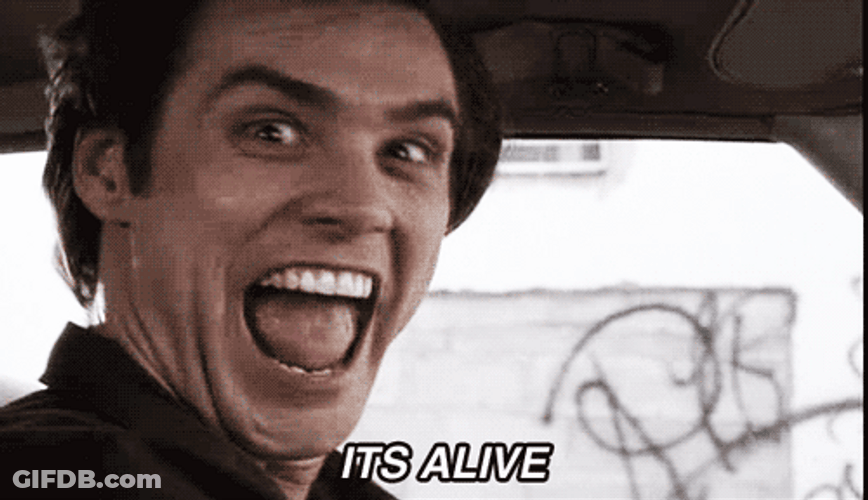 Its Alive Pumped Up Jim Carrey GIF