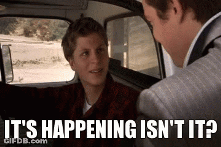 Its All Happening Boy In Car Asks Man GIF