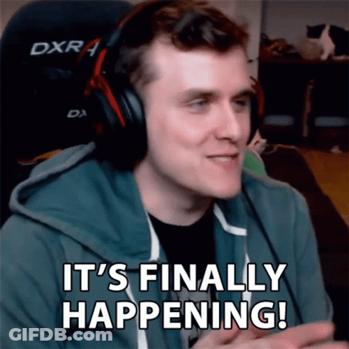 Its All Happening Finally Gamer Guy GIF