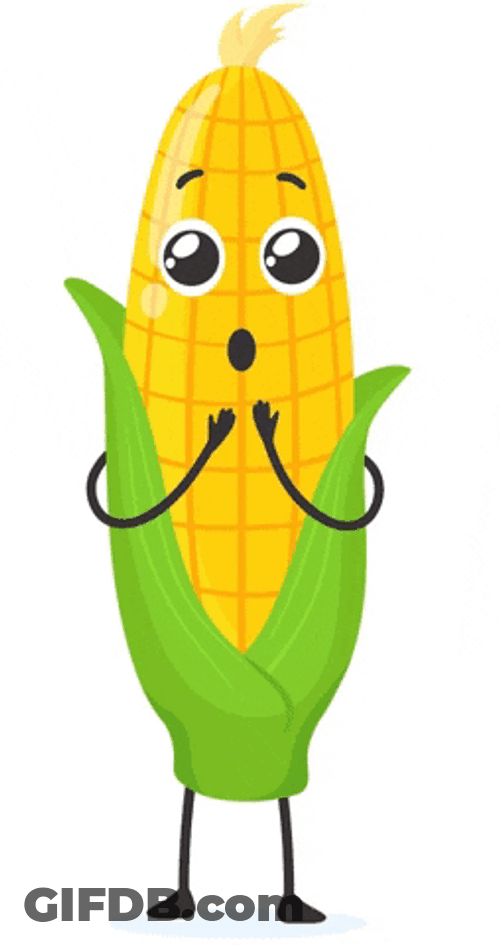 Its Cartoon Corn Changing Moods GIF
