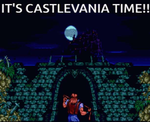 Its Castlevania Time Pixelated GIF