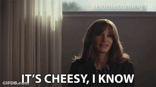 Its Cheesy I Know GIF