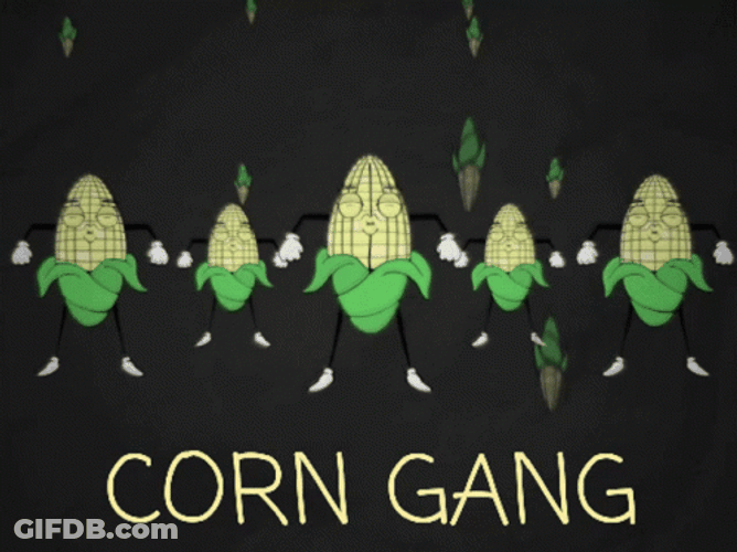Its Corn Gang Dancing Animation GIF