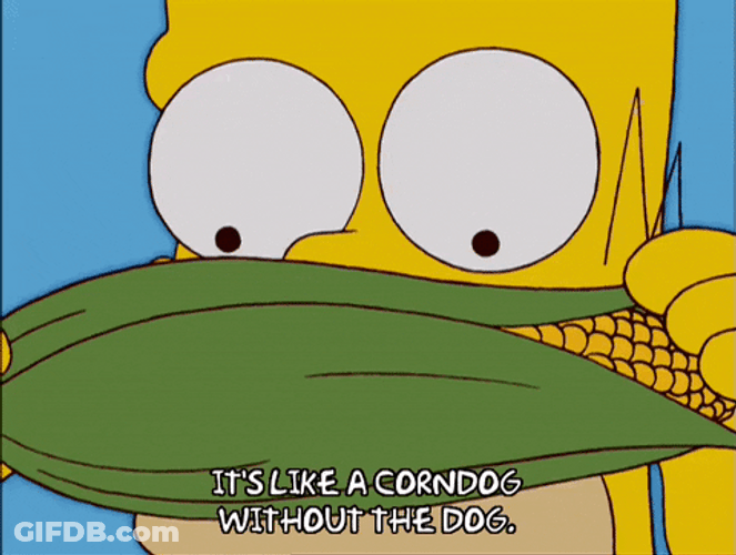 Its Corn Getting Peeled Homer Simpson GIF