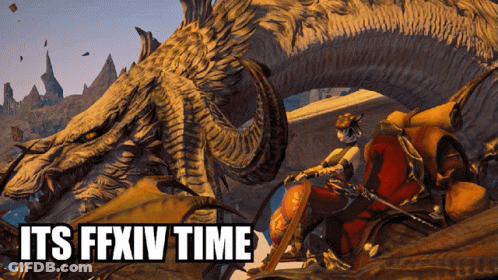 Its FFXIV Time GIF